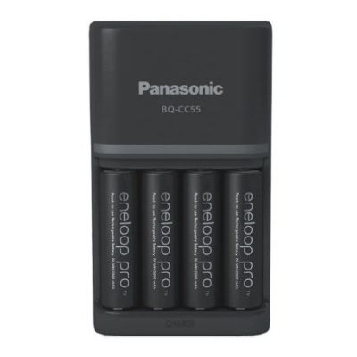 ŁADOWARKA PANASONIC SMARTPLUS + 4x AA ENELOOP PRO 2500 mAh