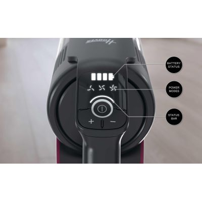 35. Hoover HF610HX 011 Pionowy odkurzacz Bateria Suchy EPA Bez worka 0,7 l 650 W Purpurowy 4 Ah