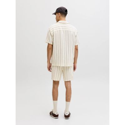 7. Jack&Jones męskie szorty paski JPSTJAIDEN COBA STRIPE JOG SHORTS REG SN 12274413  Antique White Stripes