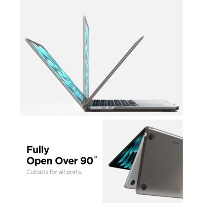 8. Etui Spigen AirSkin na MacBook Air 13" 2023/ 2024 / 2025 / 2026 - półprzezroczyste