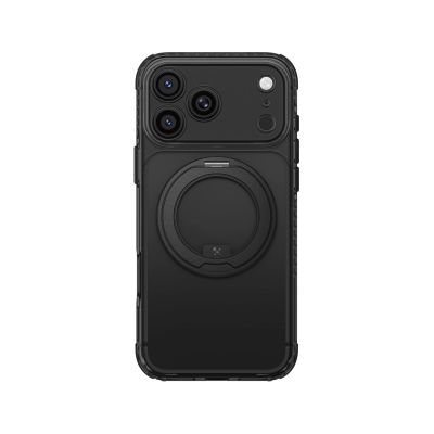 2. Etui AMAZINGTHING Titan Pro Spin Lens na iPhone 18 Pro Max z obrotowym pierścieniem i mocowaniem na smycz kompatybilne z MagSafe - czarne