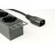9. GEMBIRD LISTWA ZASILAJĄCA RACK 19" PDU EG-PDU-014-C14 1U, 10A, 8X SCHUKO, WTYK C14, KABEL 3M
