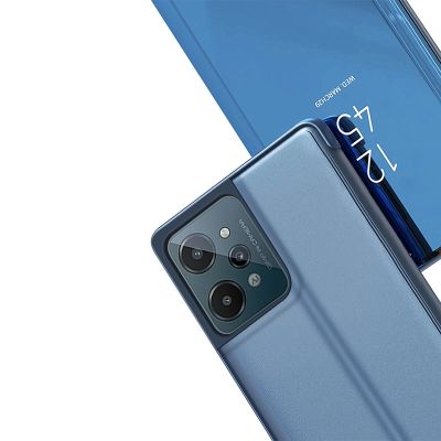 7. Clear View Case etui Realme C31 pokrowiec z klapką czarne