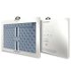 4. Pokrowiec Guess 4G Printed Stripes na laptopa 16" - niebieski