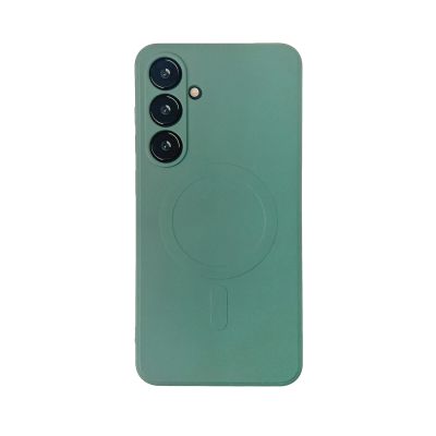 3. Etui Wozinsky Liquid Silicone Case MagSafe na Samsung Galaxy S24 FE - zielone