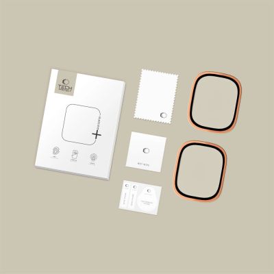 5. Szkło hartowane Tech-Protect 2-pack na Apple Watch Ultra 49 mm - pomarańczowe