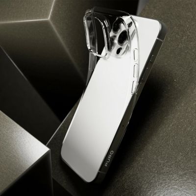 10. Etui silikonowe Puro 03 Nude do iPhone 16 Pro Max - przezroczyste