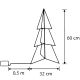 4. CHOINKA DEKORACYJNA 150LED CHAMPAGNE 60CM LUCA