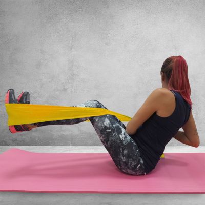 12. GUMA FITNESS PROFIT LIGHT żółta DK 2227