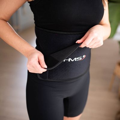 5. Zestaw Hula Hop Magnetyczny Black/Gold HHM13 z Licznikiem HMS + Pas Wyszczupłający BR163 Black