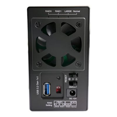 7. LC-Power LC-35U3-RAID-2 obudowa do dysków twardych Obudowa HDD Czarny 3.5"