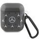 Etui Mercedes Large Star Pattern na AirPods 1 / 2 - czarne