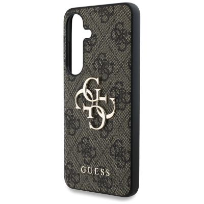 6. Etui Guess Big 4G Logo Classic Logo do Samsung Galaxy S25 brązowy