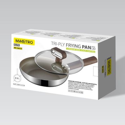 6. Patelnia z pokrywką TITANCORE 28cm MR-1260-28 MAESTRO