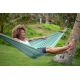 3. Ticket To The Moon TRAVEL HAMMOCK - Original Hamak wiszący 2 os. Nylon Ciemny Zielony, Jasny Szary