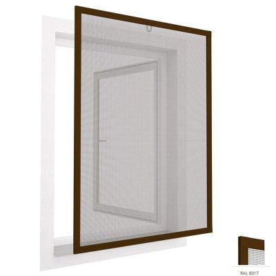 54. MOSKITIERA OKNO ALU 100X120 BRĄZ PLUS