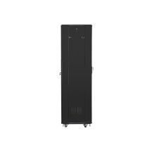 Szafa jednosekcyjna, zamykana na zamek Lanberg FF01-6642-12B (42U; 19''; 2050mm / 600mm / 600 mm; stojąca; Pełne, Szklane; 800 kg; kolor czarny)
