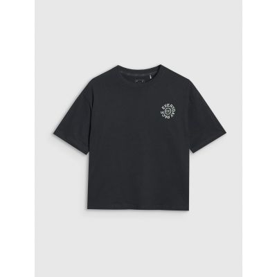 5. T-shirt oversize z nadrukiem damski 4F 4FWSS25TTSHF1993-20S