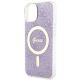 6. Etui Guess 4G MagSafe na iPhone 14 Plus - purpurowe