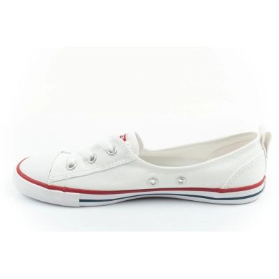 2. Converse buty damskie sportowe Chuck Taylor All Star Ballet Lace baleriny białe