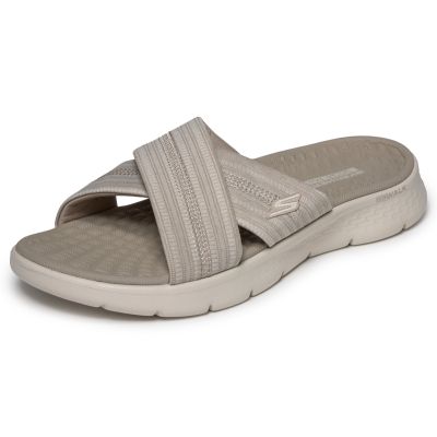 2. Skechers damskie Japonki GO WALK FLEX SANDAL IMPRESSED 141420 DKTP