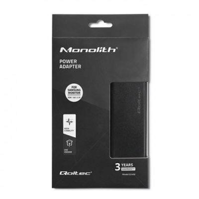 4. QOLTEC ZASILACZ SIECIOWY DO MONITORA SAMSUNG 30W | 14V | 2.1A | 6.5*4.4+PIN