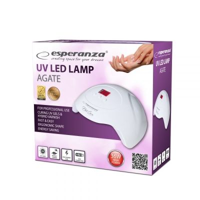 3. ESPERANZA LAMPA UV LED DO PAZNOKCI AGATE 36W EBN010