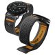 Pasek Spigen Athlex Air na Google Pixel Watch 41 mm - czarno-pomarańczowy