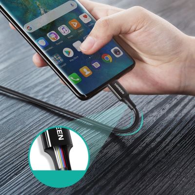13. Kabel Ugreen US300 USB-C - USB-C PD QC FCP 100W 5A 480Mb/s 2m - biały