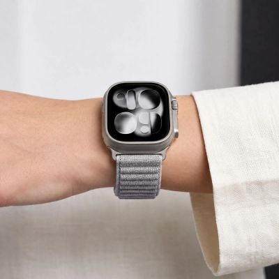 6. Pasek Tech-Protect NylonLoop na Apple Watch 44 / 45 / 46 / 49 mm - szary