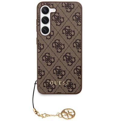3. Etui Guess 4G Charms Collection na Samsung Galaxy A35 - brązowe
