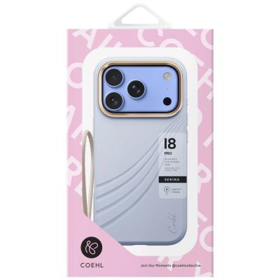 4. Etui UNIQ Coehl Serina Magnetic Charging na iPhone 18 Pro / 17 Pro - niebieskie