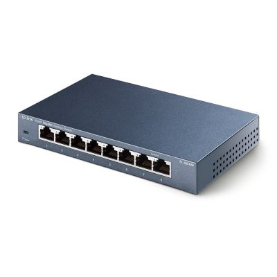 3. TP-Link TL-SG108 Nie zarządzany Gigabit Ethernet (10/100/1000) Czarny