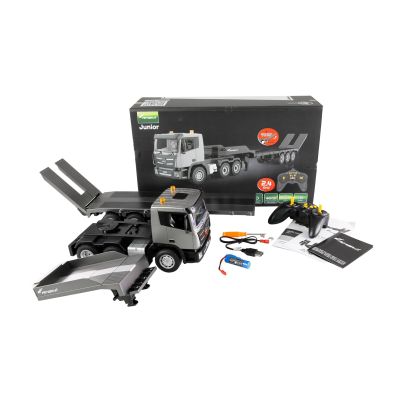 3. Amewi RC Plac budowy G836E Ciągnik z naczepą niskopodwoziową 1:24 RTR