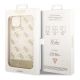 8. Etui Guess 4G Pattern Script na iPhone 14 Plus - złote