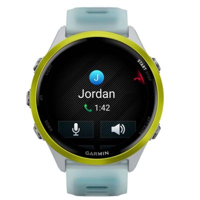 5. Garmin Forerunner 570 3,56 cm (1.4") AMOLED 47 mm Cyfrowy 454 x 454 px Ekran dotykowy Biały, Żółty Wi-Fi GPS