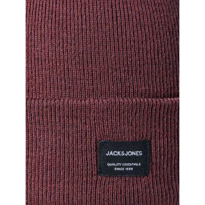 5. Czapka Jack & Jones Jacdna Beanie Noos M 12092815 bordowa