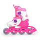 27. Zestaw SMJ Sport Combo Pink LED: 2w1 wrotko-rolki HS-TNK-000009549