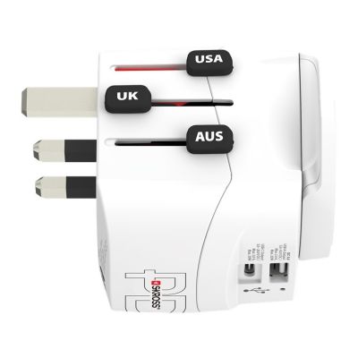 3. Adapter SKROSS Pro Light USB AC30PD World, biały