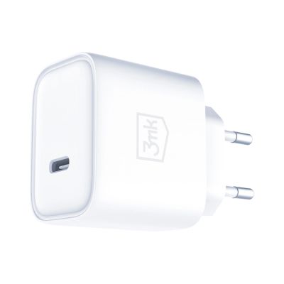 4. Ładowarka sieciowa 3mk Rayo Charger 20W PD3.0 PPS USB-C + kabel USB-C / USB-C 3A 60W - biała