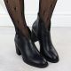 6. Botki damskie na słupku czarne Jezzi ASA250-11