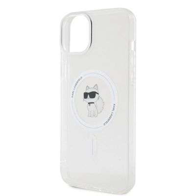 6. Etui Karl Lagerfeld IML Choupette MagSafe na iPhone 15 Plus - przezroczyste