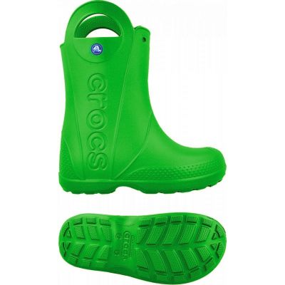 Kalosze Crocs Handle It Jr 12803 ciemno zielone