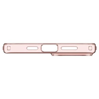 8. Etui Spigen Crystal Flex na iPhone 15 Plus - różowo-przezroczyste