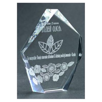 5. Trofeum szklane grawerowane z etui