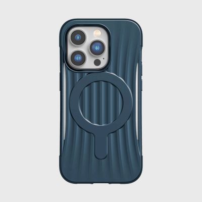 8. Raptic X-Doria Clutch Built Case etui iPhone 14 Pro z MagSafe pokrowiec plecki niebieski