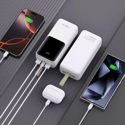 6. Powerbank Tech-Protect PB03 30000mAh 22.5W - biały