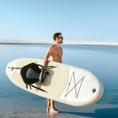 7. VIRTUFIT DESKA SUP CRUISER 305 Z SIEDZISKIEM I AKCESORIAMI POMARAŃCZOWY