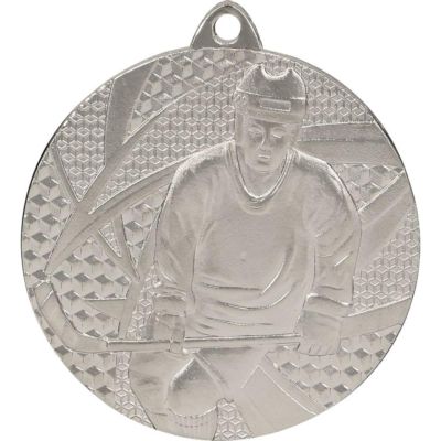 9. Medal srebrny- hokej - medal stalowy
