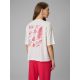 2. T-shirt regular z nadrukiem damski 4F 4FRSS26TTSHF3704-11S